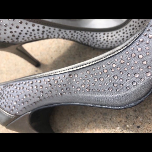 Audrey Brooke silver gem heels - Picture 6 of 8